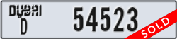 dubai - code - D - number -54523