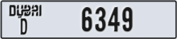 dubai - code - D - number -6349