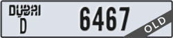dubai - code - D - number -6467