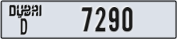 dubai - code - D - number -7290