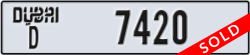 dubai - code - D - number -7420