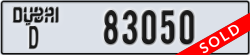 dubai - code - D - number -83050