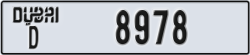 dubai - code - D - number -8978