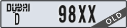 dubai - code - D - number -98XX
