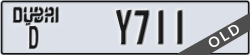 dubai - code - D - number -Y711