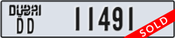 dubai - code - DD - number -11491