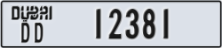 dubai - code - DD - number -12381