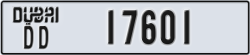 dubai - code - DD - number -17601