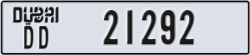 dubai - code - DD - number -21292