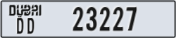 dubai - code - DD - number -23227