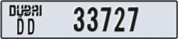 dubai - code - DD - number -33727