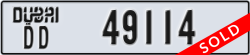 dubai - code - DD - number -49114