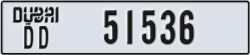 dubai - code - DD - number -51536