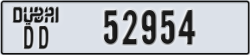dubai - code - DD - number -52954