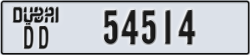 dubai - code - DD - number -54435
