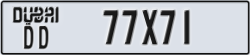 dubai - code - DD - number -77X71