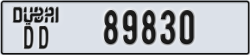 dubai - code - DD - number -89830