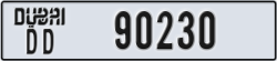 dubai - code - DD - number -90230