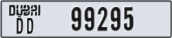 dubai - code - DD - number -99295
