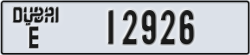 dubai - code - E - number -12926