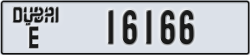 dubai - code - E - number -16166