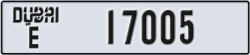 dubai - code - E - number -17005