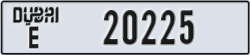dubai - code - E - number -20225