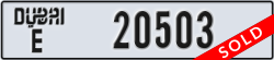 dubai - code - E - number -20503