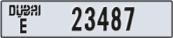 dubai - code - E - number -23487