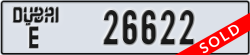 dubai - code - E - number -26622