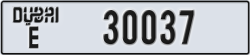 dubai - code - E - number -30037