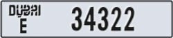 dubai - code - E - number -34322
