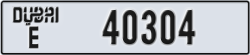 dubai - code - E - number -40304