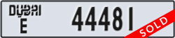 dubai - code - E - number -44481
