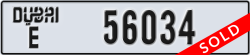 dubai - code - E - number -56034