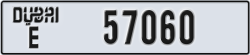dubai - code - E - number -57060