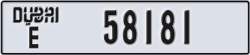 dubai - code - E - number -58102