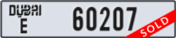 dubai - code - E - number -60207