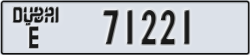 dubai - code - E - number -71221