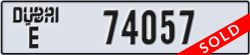 dubai - code - E - number -74057
