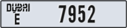 dubai - code - E - number -7952