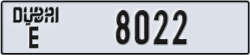 dubai - code - E - number -8022