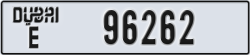 dubai - code - E - number -96262