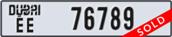 dubai - code - EE - number -76789
