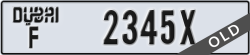 dubai - code - F - number -2345X