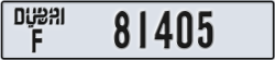 dubai - code - F - number -81405