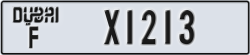 dubai - code - F - number -X1213