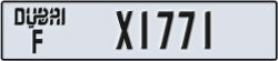 dubai - code - F - number -X1771