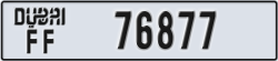 dubai - code - FF - number -76877
