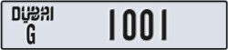 dubai - code - G - number -1001